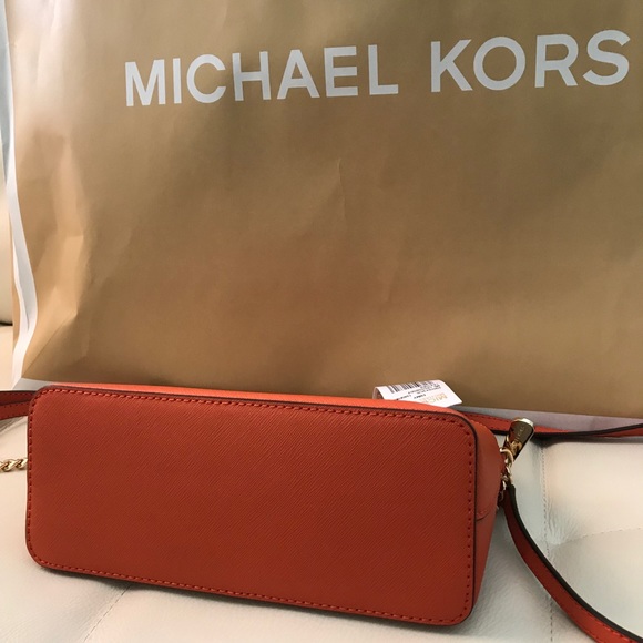NWT MICHAEL KORS TANGERINE MD CROSSBODY LEATHER - Picture 4 of 8